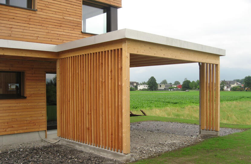 Hausbau Anbauteil aus Holz